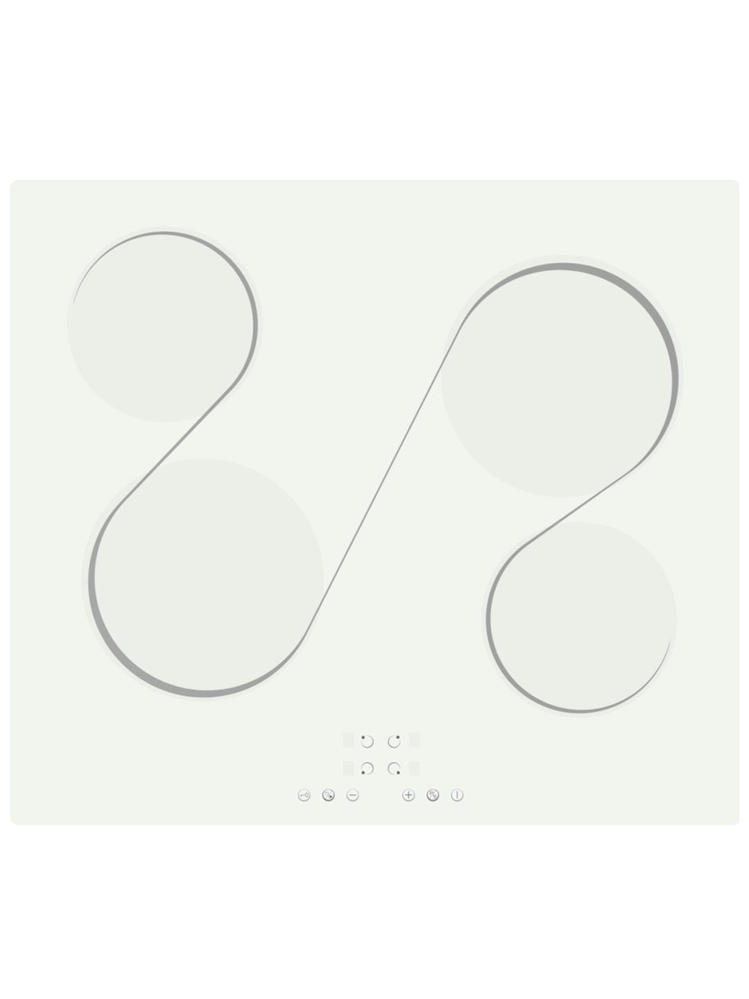 Econolux ART29208 60cm 13a Plug ECOboost White Induction Hob